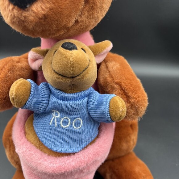 Disney Store Winnie-the-Pooh VINTAGE Kanga and Roo Plush 14 in Stuffed Toy - Picture 8 of 14